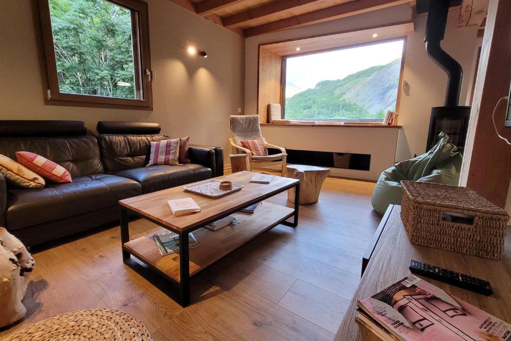 Chalet l'Ecrin, 6 pers, vue panoramique sur la Meije - 3