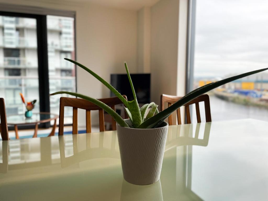 River Clyde View Apartment with Terrace & Parking photo