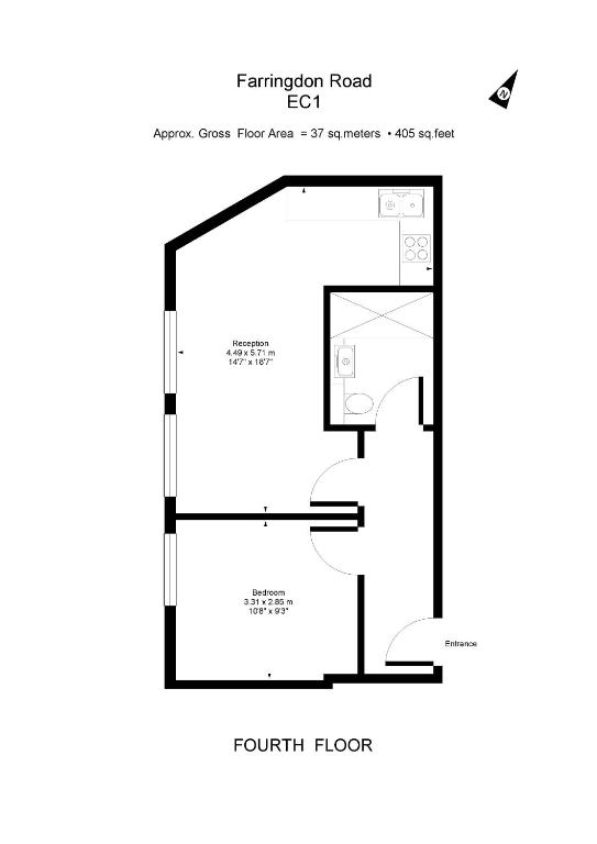 Heinze Flat 402 - One bedroom fourth floor flat By City Living London photo