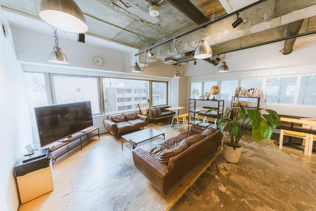 Shared lounge/TV area, The Stay Sapporo Hostel in Sapporo