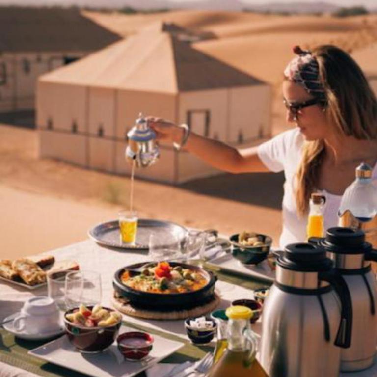 Food and beverages, Sahara Tours luxury camp in Merzouga