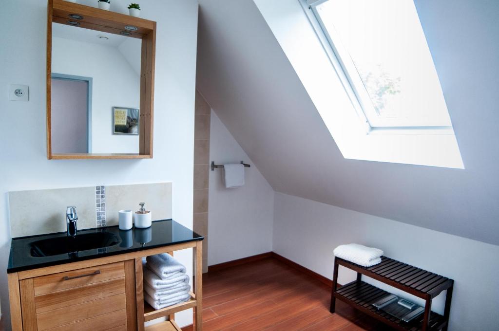 La Ferme d'Ervée de Saint-Roch バスルーム（客室）