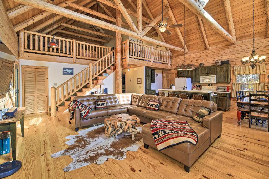 Lansing Cabin with 2 Huge Wraparound Decks and Hot Tub, Lansing