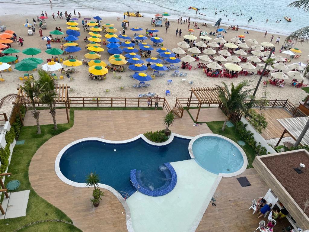 Flat Beira-mar nas piscinas de Porto de Galinhas