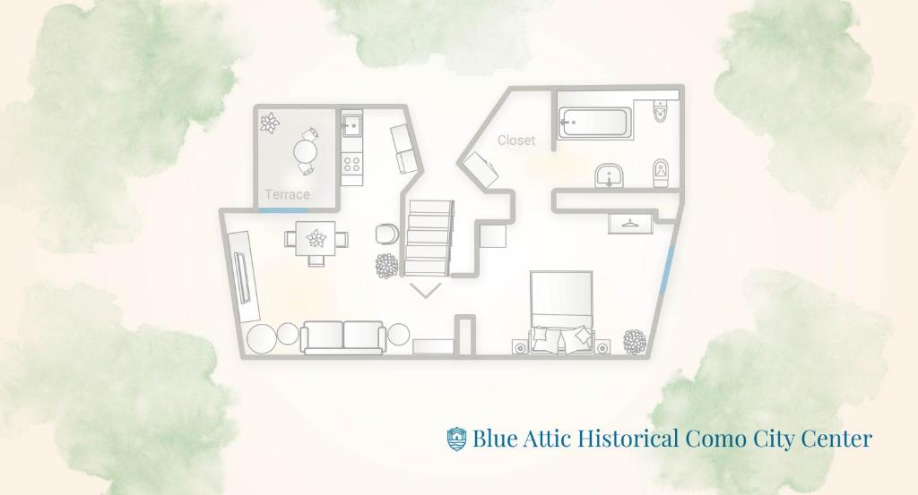 Blue Attic - Historical Como City Center by Rent All Como photo