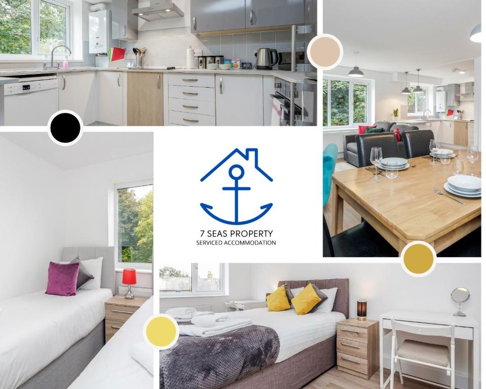Luxury Two Bedroom by 7 Seas Property Serviced Accommodation Maidenhead with Parking — Hotel in Maidenhead