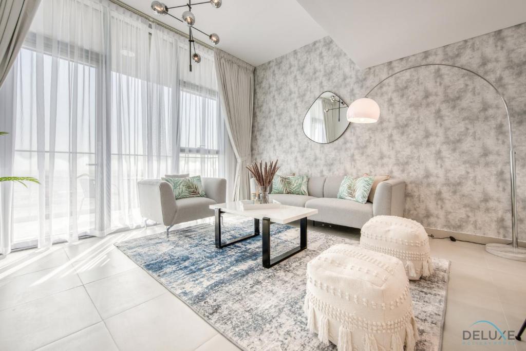 Alluring 1BR at The Pulse Blvd C3 Dubai South by Deluxe Holiday Homes, Dubaj