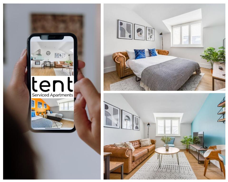 Central 1 BR apt , pkg, great for long term guests, Egham