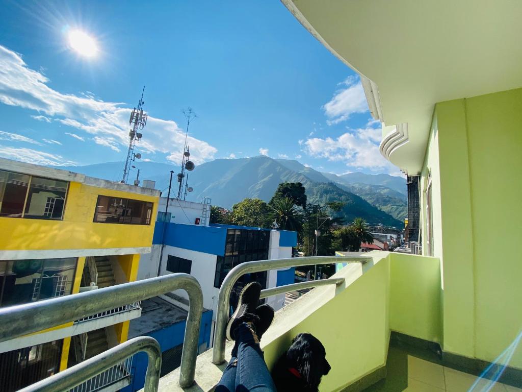 Balcony/terrace, Hostal Grand Rio in Banos