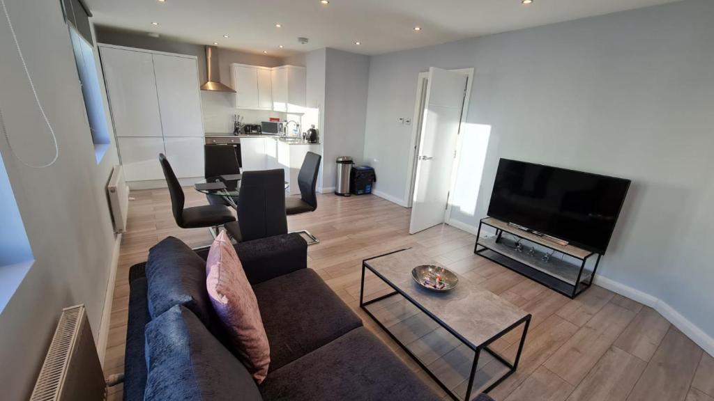 Cosy flats near Heathrow, group bookings available with parking space 전경