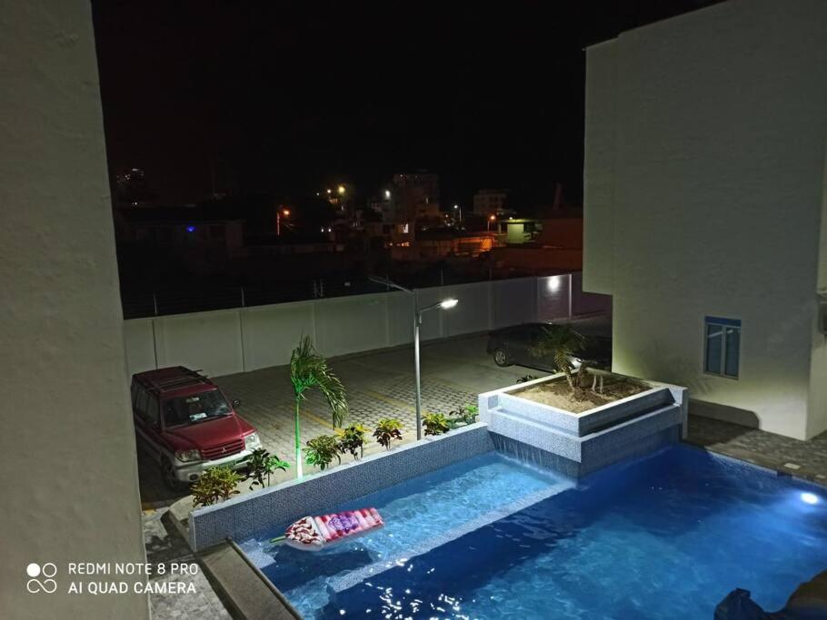 Sol y playa en Santorini Blue, lindo y cómodo dep, Tonsupa