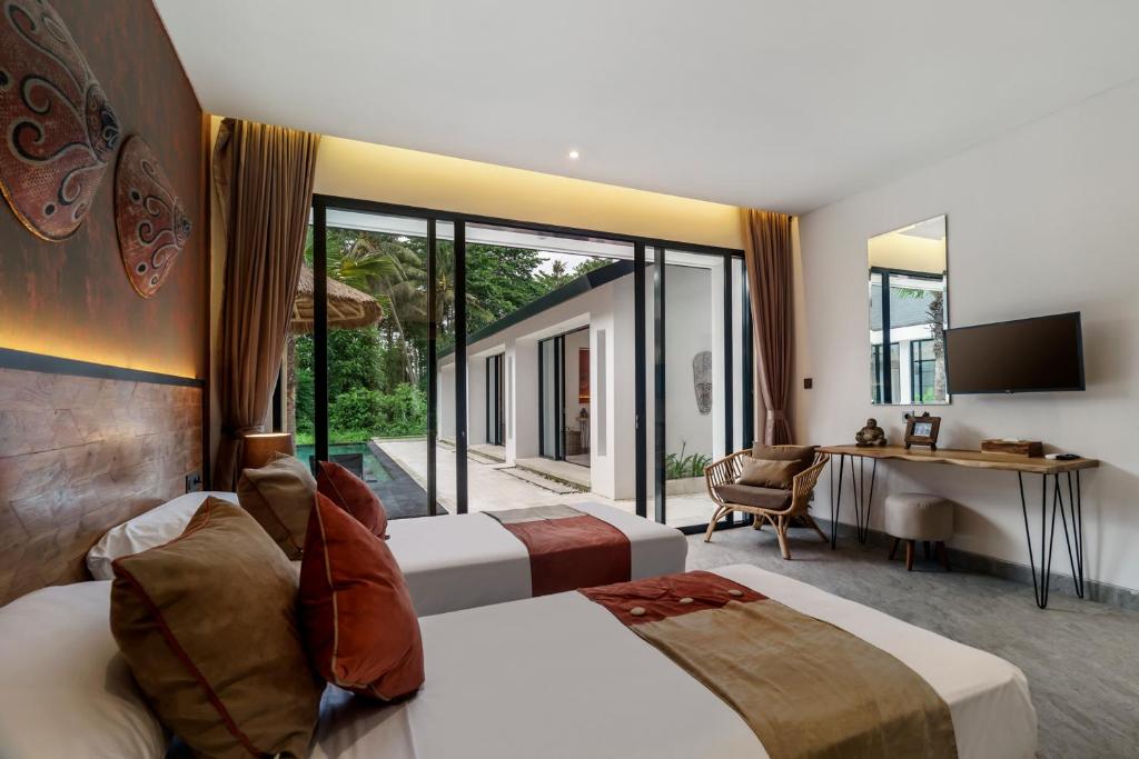 Villa 760 m² dengan 5 kamar tidur dan 5 kamar mandi pribadi di Badung (Villa Waterfall  by BaliSuperHost)