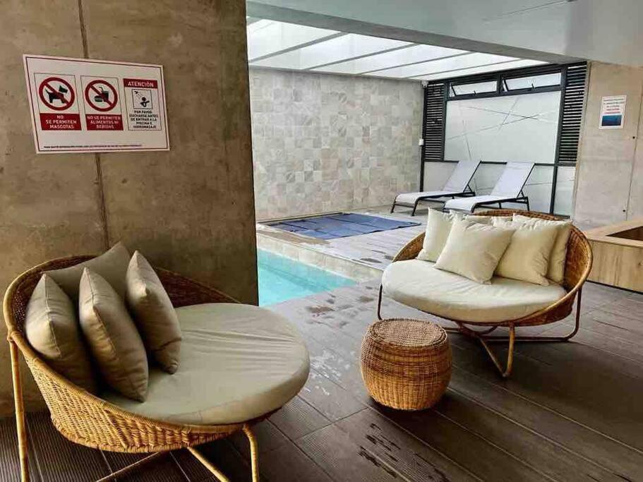 Luxury apartment with balcony and view photo