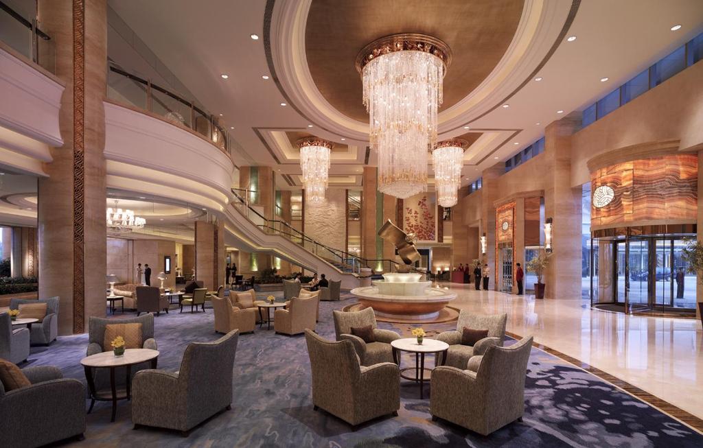 샹그릴라 광저우의 리버뷰 야경 이미지