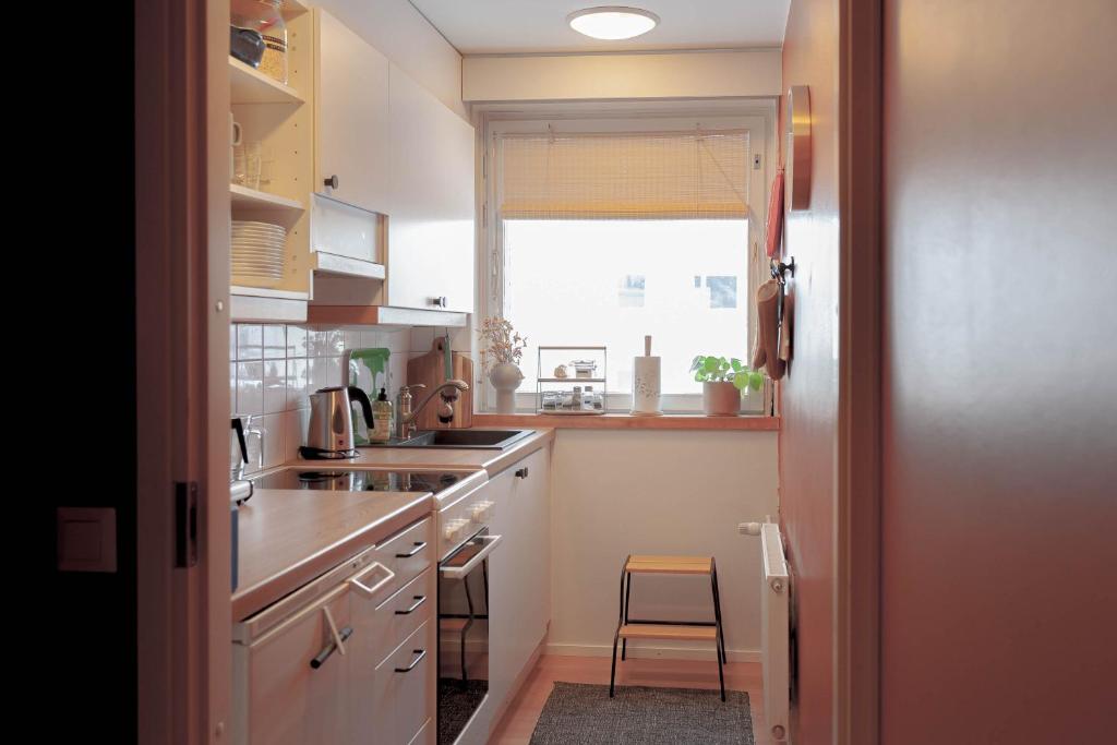 Kitchen, Kulkuri hostellit Hameenlinna in Hämeenlinna