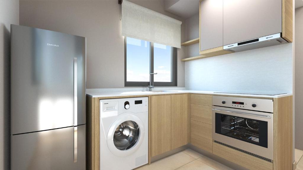 Kitchen, Elafonisi Resort by Kalomirakis Family in Crete Island