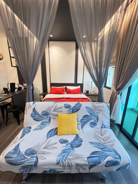 Bed, Vista Bangi 1 Bedroom service apartment with swimming pool in Kuala Lumpur