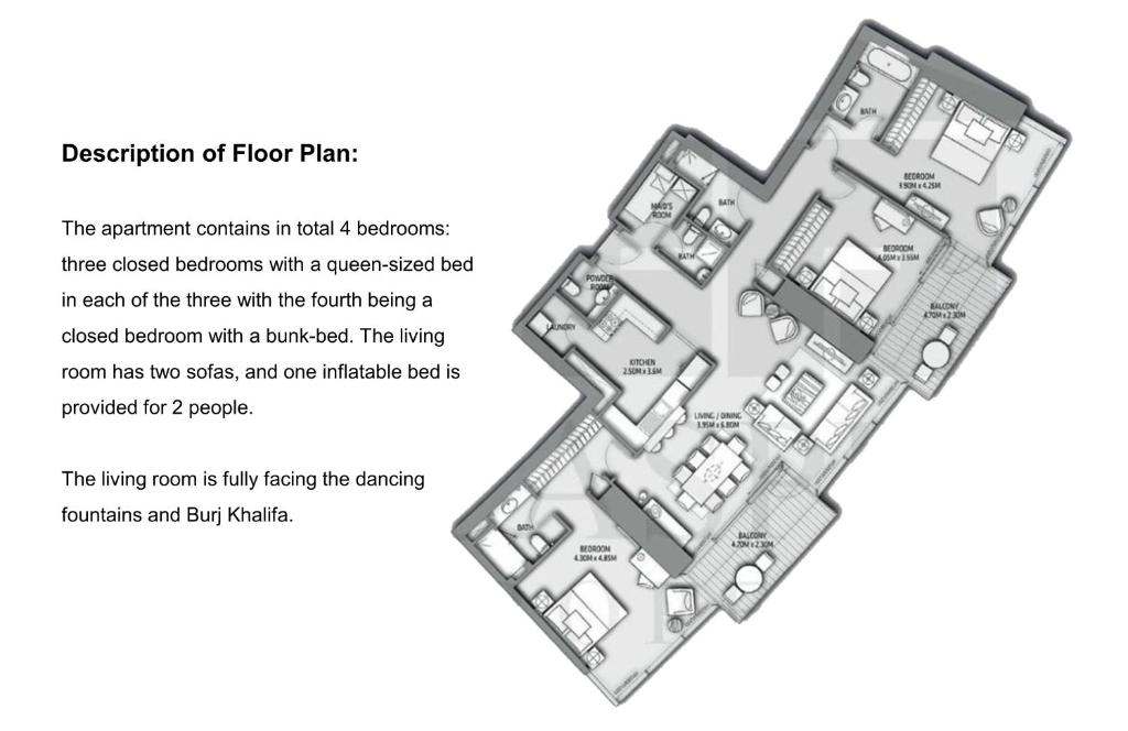 Elite Royal Apartment - Full Burj Khalifa & Fountain View - A/Ced direct connection to Dubai Mall -  photo