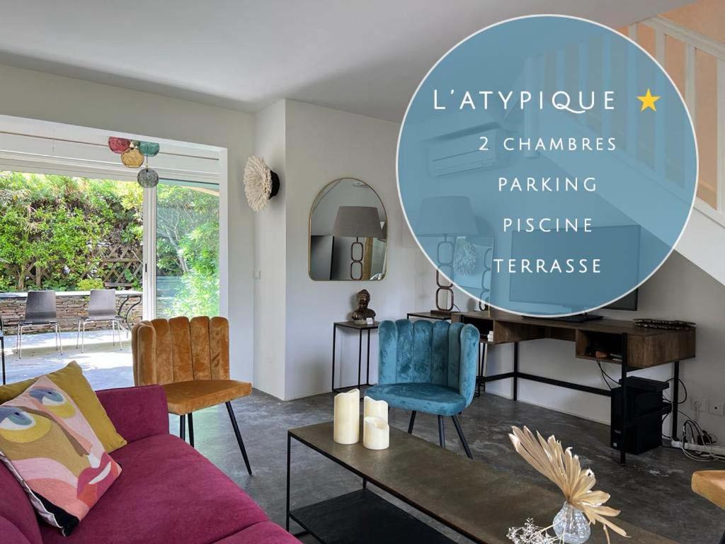 L’atypique : 2 chambres // Piscine // parking - 1