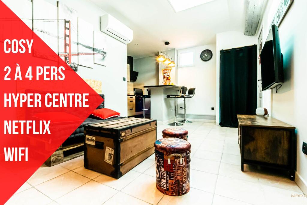 Centre Historique - FREE Parking - Self Checkin - WIFI - INDUSTRIEL - SLEEPNTRIPBEZIERS - 1