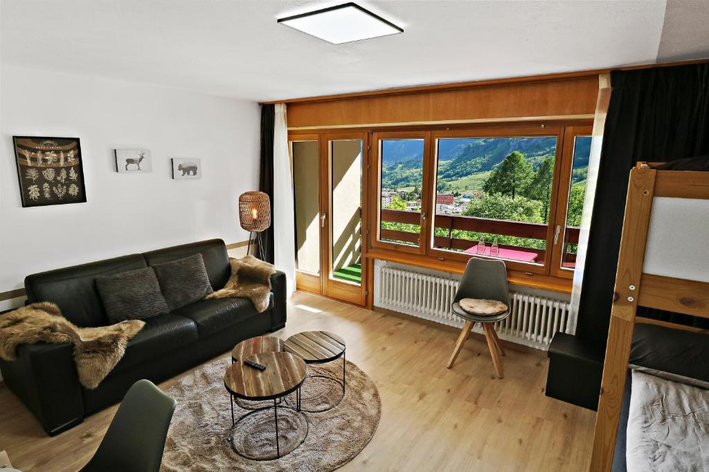 Nouveau studio avec vue imprenable sur la vallée, Leukerbad