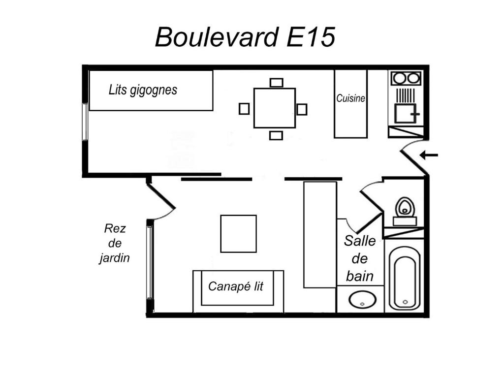 Studio divisible skis aux pieds, animaux admis - FR-1-182-194 - 2