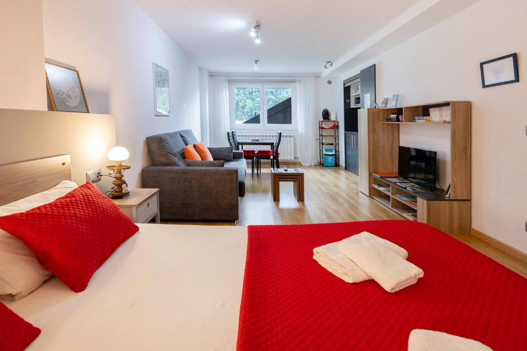 Modern studio in Arinsal of 40 m² with mountain view, Arinsal