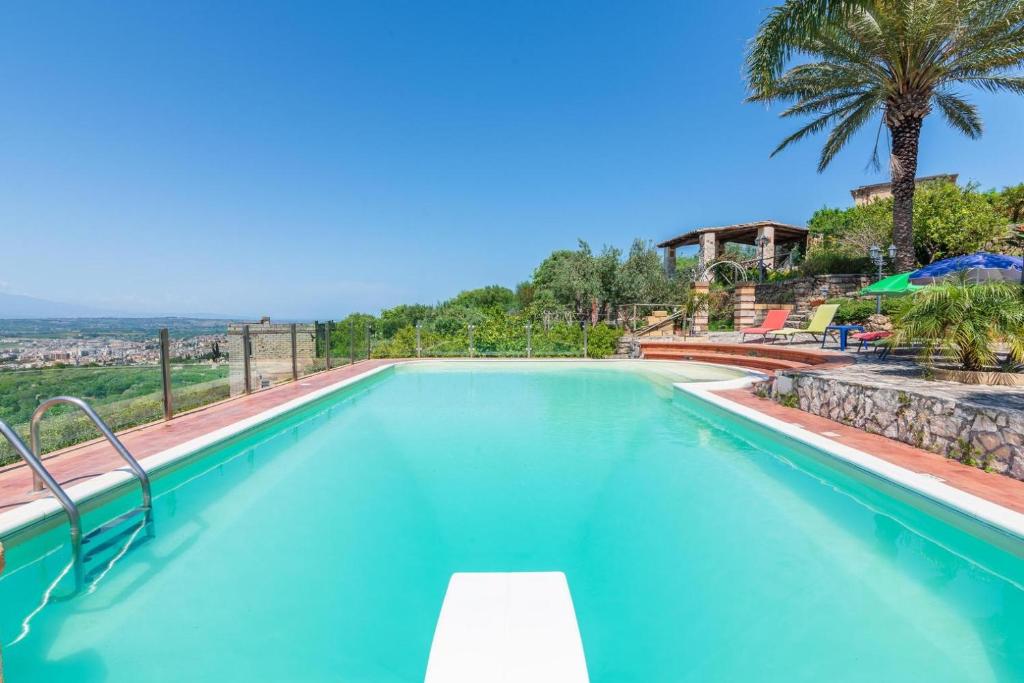 la Casina del forno con piscina fra Catania e Siracusa 전경