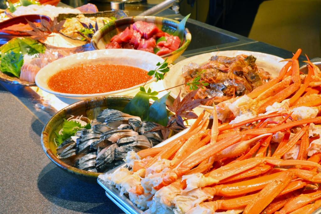 하코다테 유노카와 온센 우미 토 아카리 휴잇 리조트 조식 뷔페 이미지