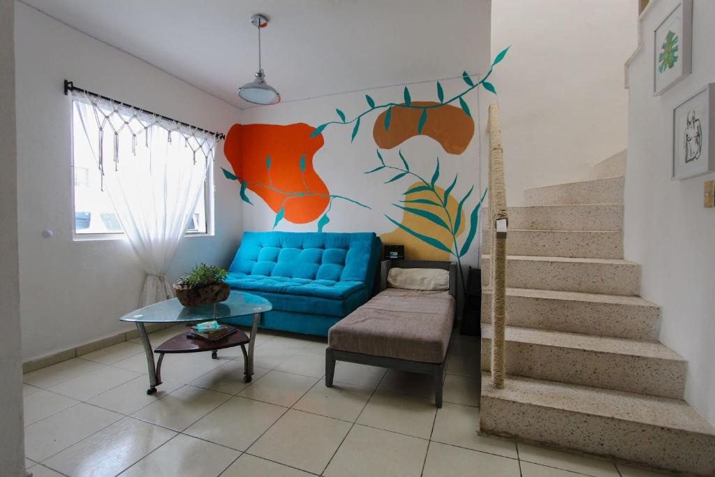 Artistic rooms in Cancun with Wi-Fi Bed and breakfast photo