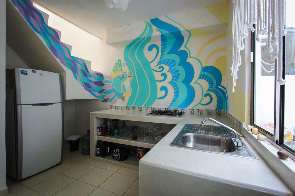 Artistic rooms in Cancun with Wi-Fi Bed and breakfast photo