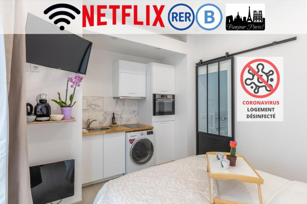 Tulipe : Studio proche RER B Cachan, Cachan