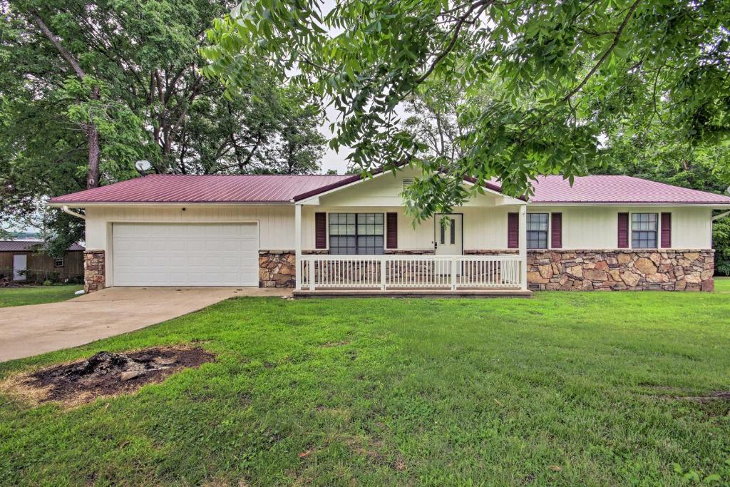 Waterfront Grove Getaway with Yard and 15 Boat Slip!