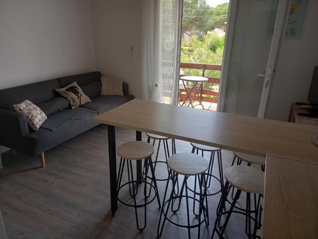 Les Cyclades, T3 climatisé, terrasse, 500m plage - 3