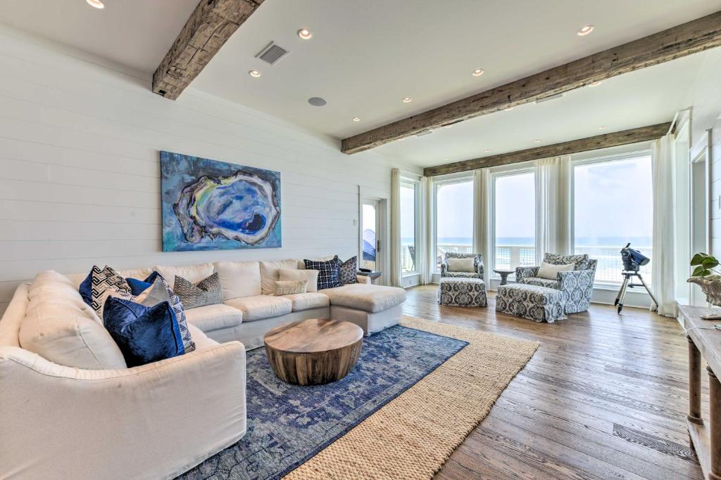 Luxe, Beachfront PCB Home with Decks and Grill!, Panama City Beach