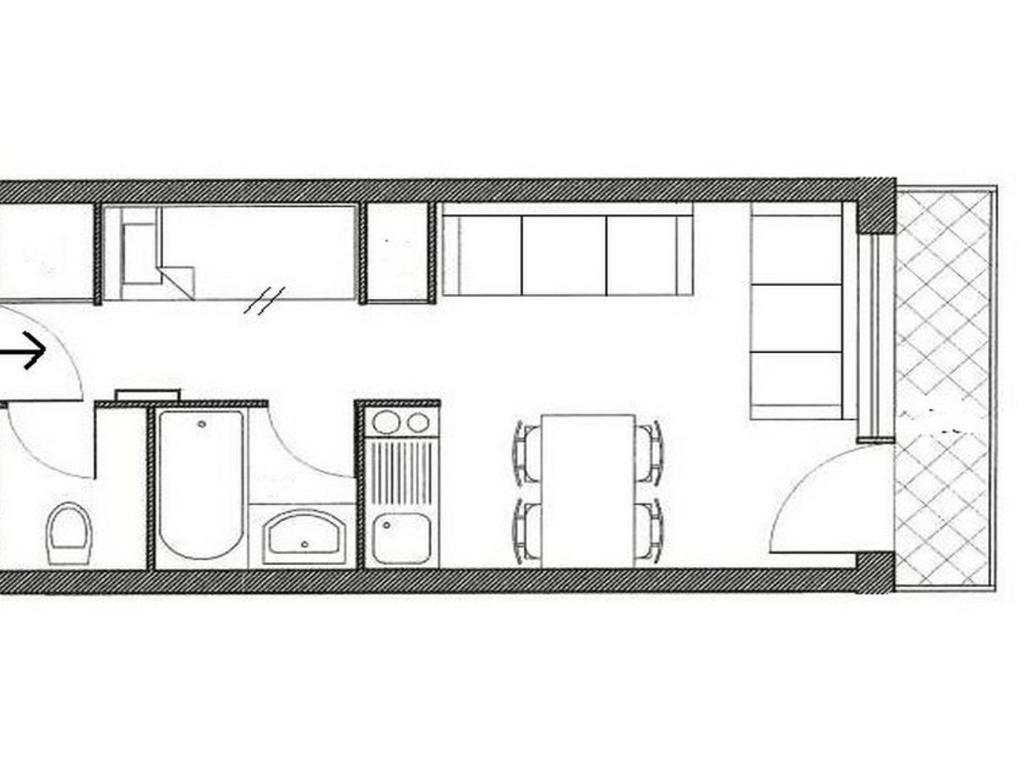 Studio skis aux pieds, balcon, 4 pers, vue montagnes - FR-1-344-852 - 2