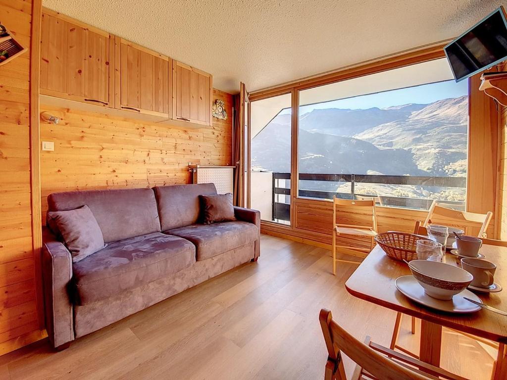 Studio rénové ski aux pieds avec balcon, 3 pers - FR-1-344-890 - 1
