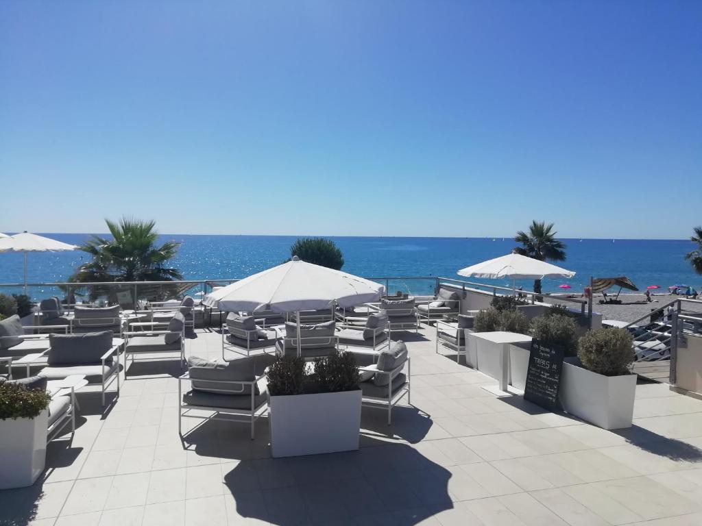 Côte d'Azur joli studio 3 étoiles , 50m plage, climatisation , parking privé - 5