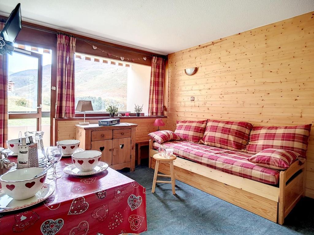 Studio cabine 4 pers. proche pistes avec balcon et parking - FR-1-344-863 - 2