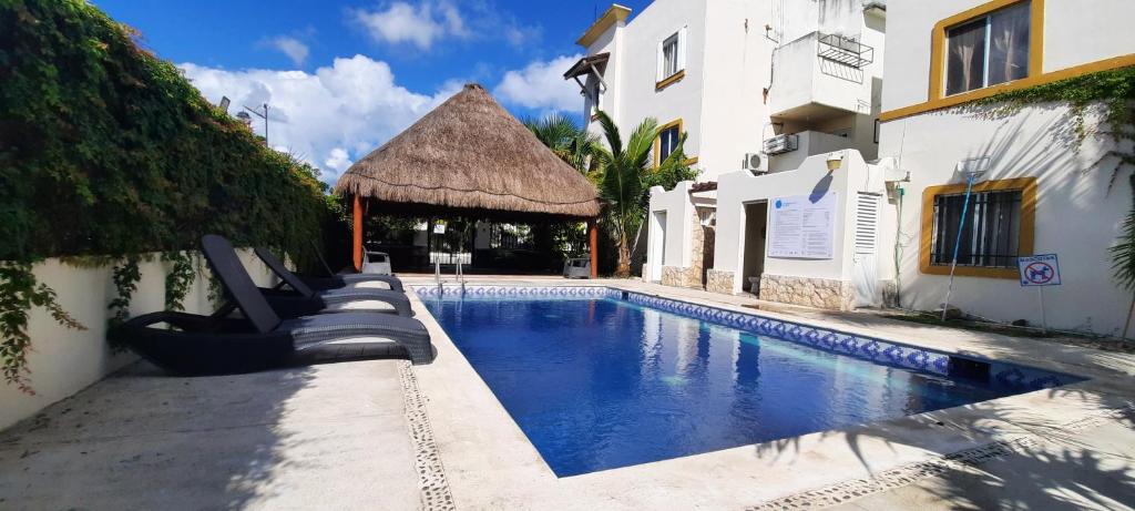 Apartamento En Fraccionamiento Privado 6 Personas, 5 Camas, Piscina cerca de la Playa - 4