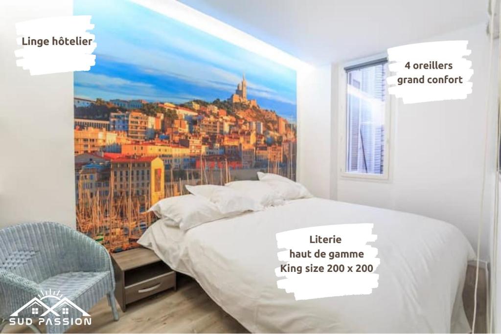 SUD PASSION - Fada Vieux Port - Calme - Linge de qualité - Lit king size - Fibre - 3