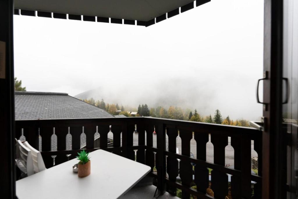 Furnished studio with a balcony next to the Chattrix chairlift Rated 1 star photo