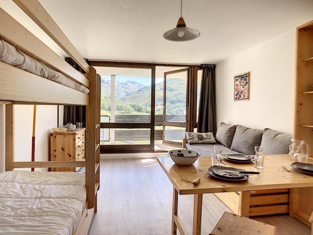 Studio lumineux & agréable Au pied des pistes Balcon - FR-1-344-1142, Les Menuires