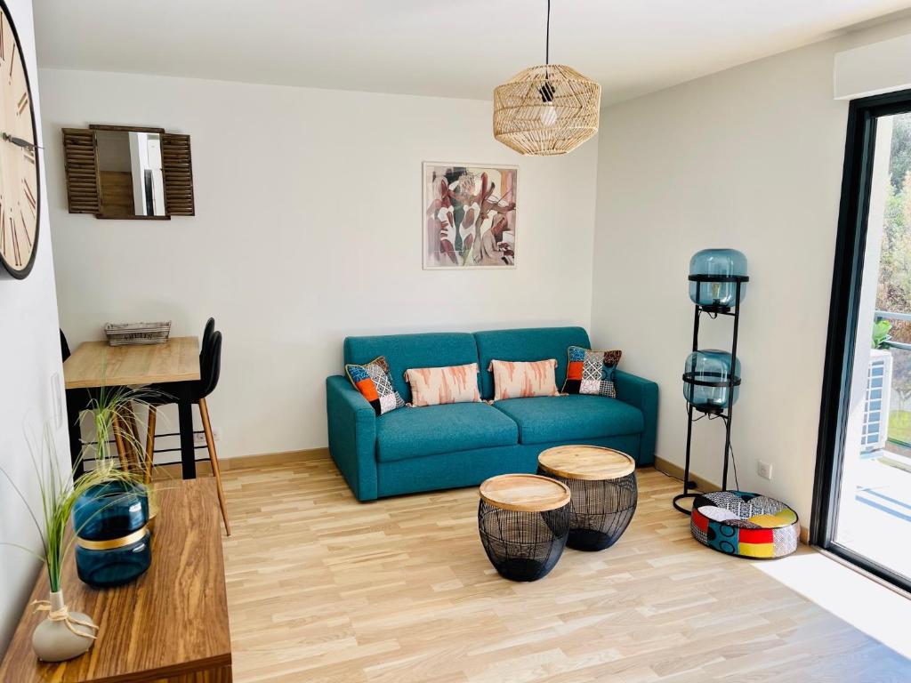 Ajaccio T2 grand standing neuf - centre ville et plages - 4 personnes - parking privé - 1