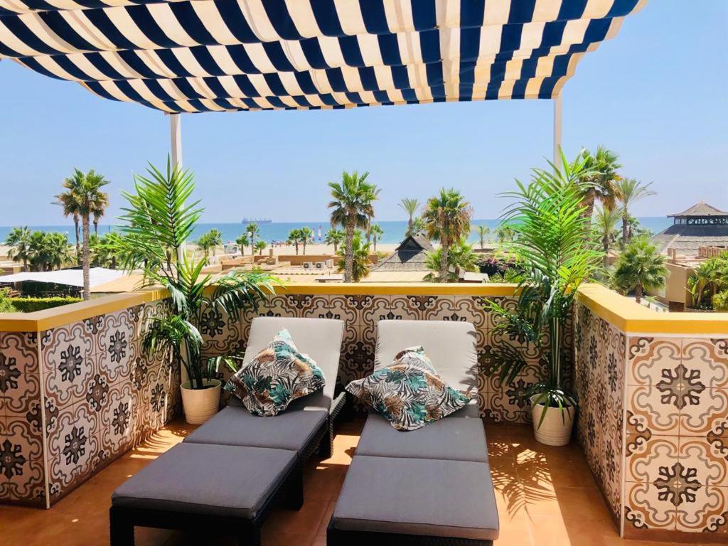 Ático de lujo en primera línea 2 balcones con vistas al mar, Vera Playa - 1