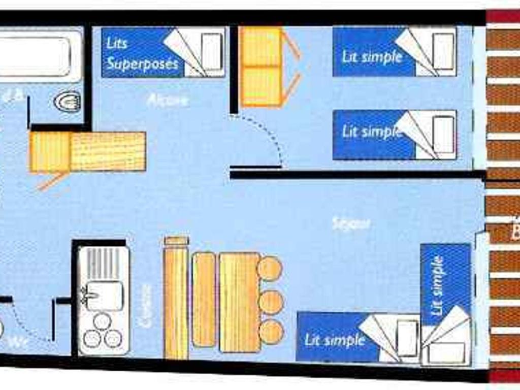 Arc 1800 : Apt 2 pièces 4 pers, balcon, animaux admis - FR-1-411-419 - 3