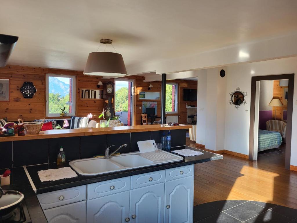Dans un village savoyard a 1000 m d'altitude bel appartement spacieux de140m2 avec vue magnifique sur la montagne - 3