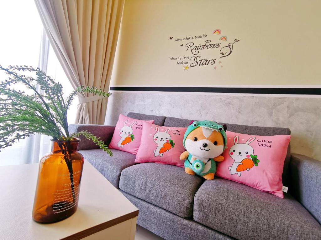Legoland 3min Lakeview HappyRainbowSuite 7Pax 2R2B — Hotel in Johor Bahru