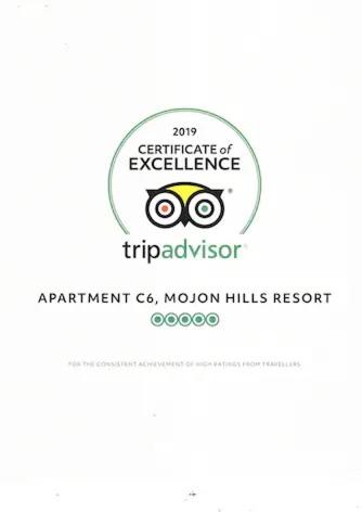 Apartment C6 Phase 4 Mojon Hills, Isla Plana, CERTIFICATE OF EXCELLENCE, Isla Plana