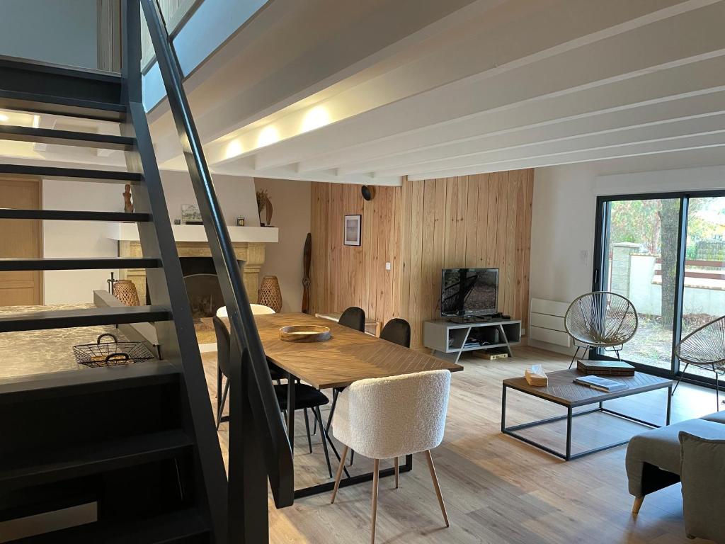 Cap Ferret - Villa Sérénité - piscine, proche Océan et Bassin, classée 4 étoiles Meublé de tourisme - 4